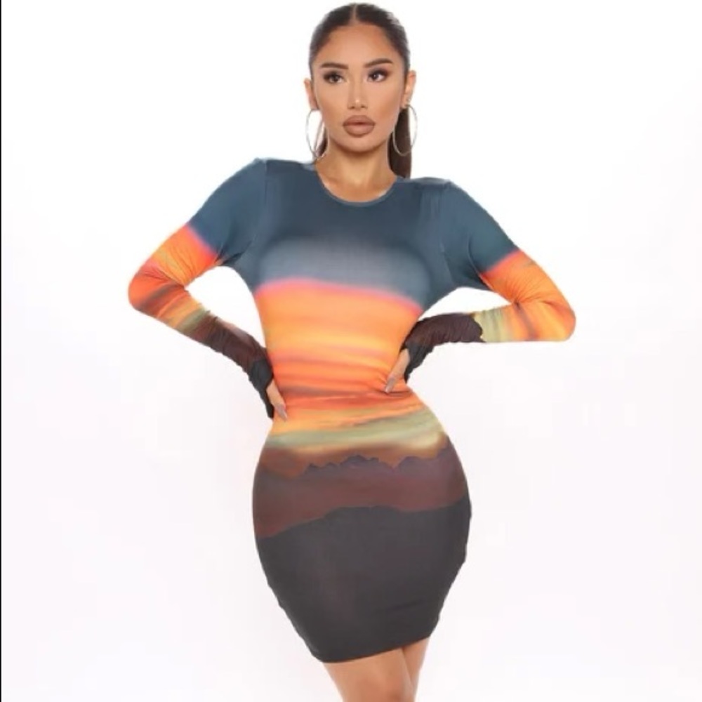 Desert Sunset Mini Dress